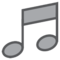 Musical Note emoji on HTC